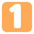 A picture of the number one in an orange square.